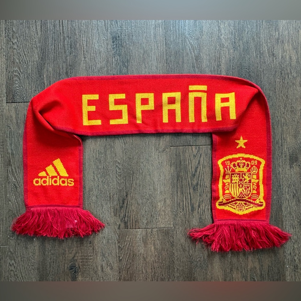 adidas Spain Home Scarf - Red/Gold-NWOT